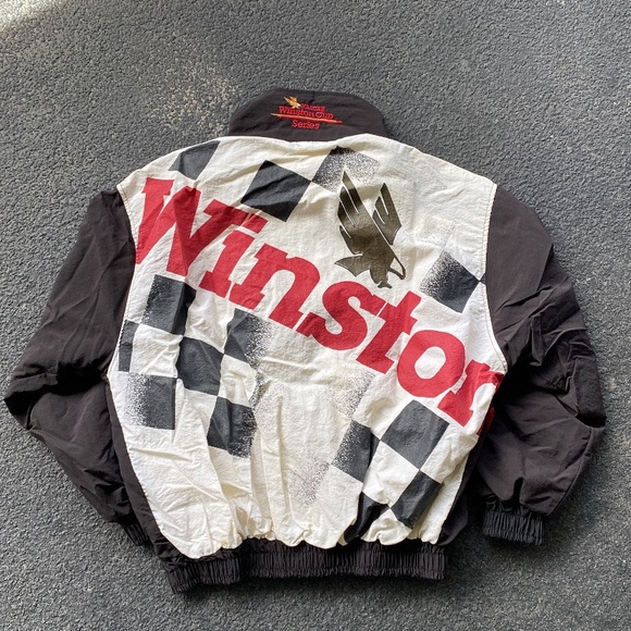 Vintage 1990’s Winston Cigarettes Nascar Jacket - Picture 1 of 3